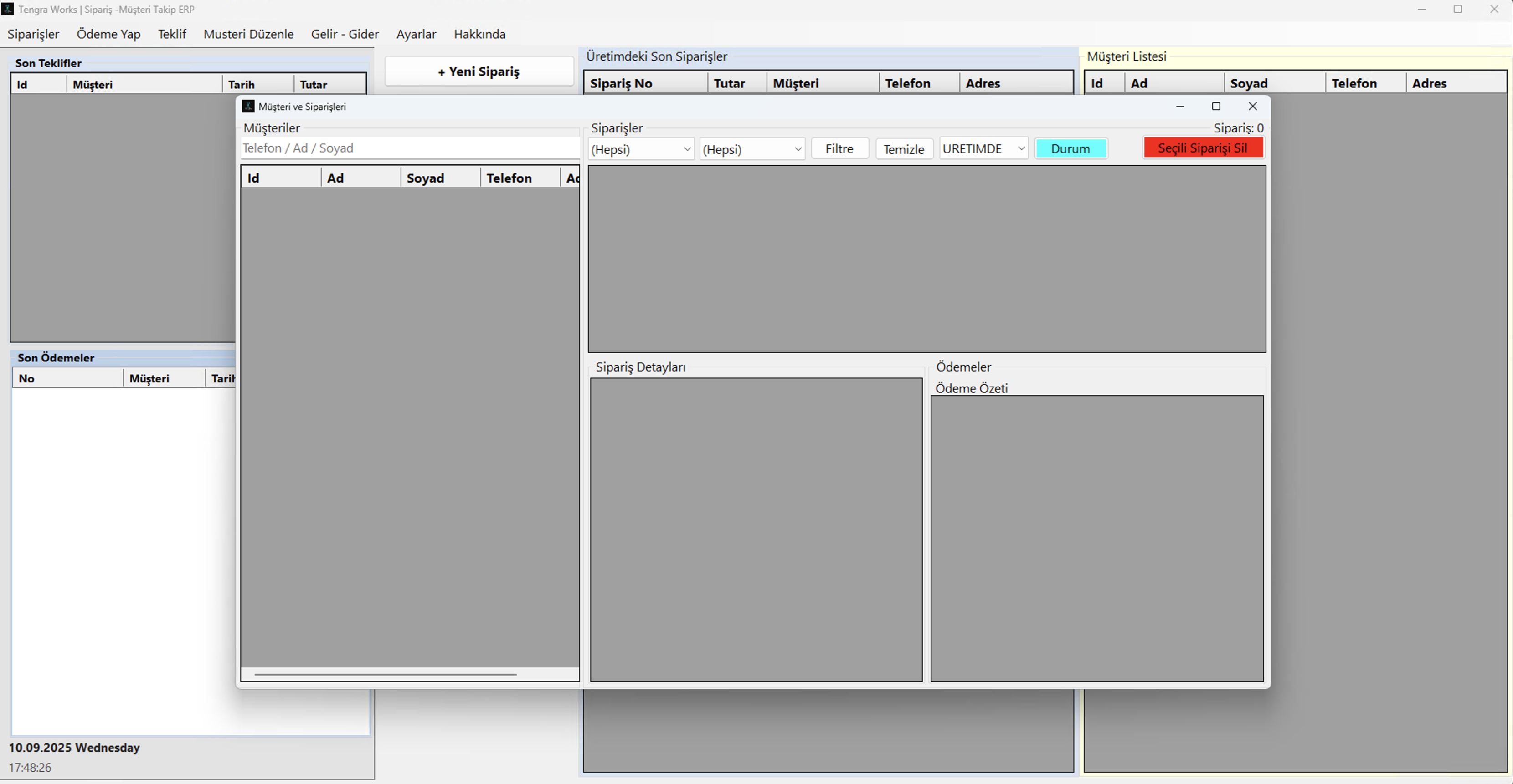 Perde Sipariş Takip - Masaüstü Uygulaması - Görsel 4